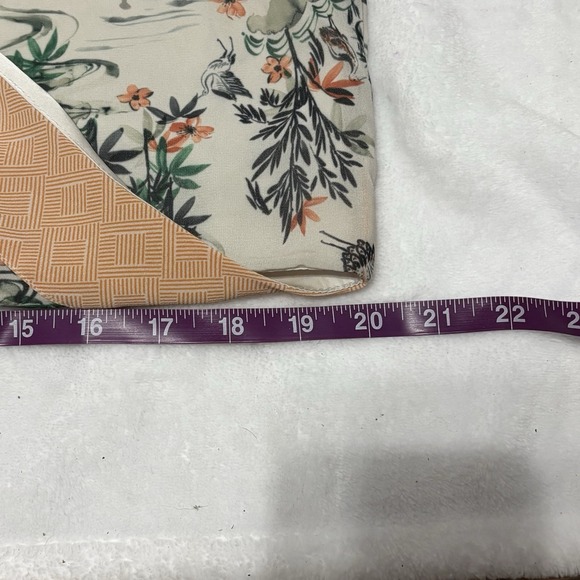 H&M Hummingbird Print Trapeze Top Flowy Boho Bird Blouse Women's Size Medium - Picture 6 of 10